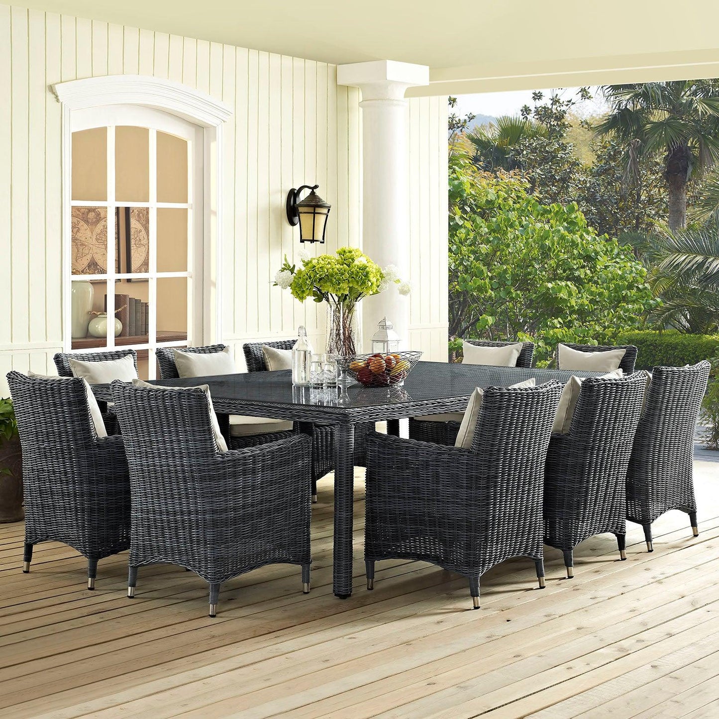 Modway Summon 90" Outdoor Patio Dining Table FredCo