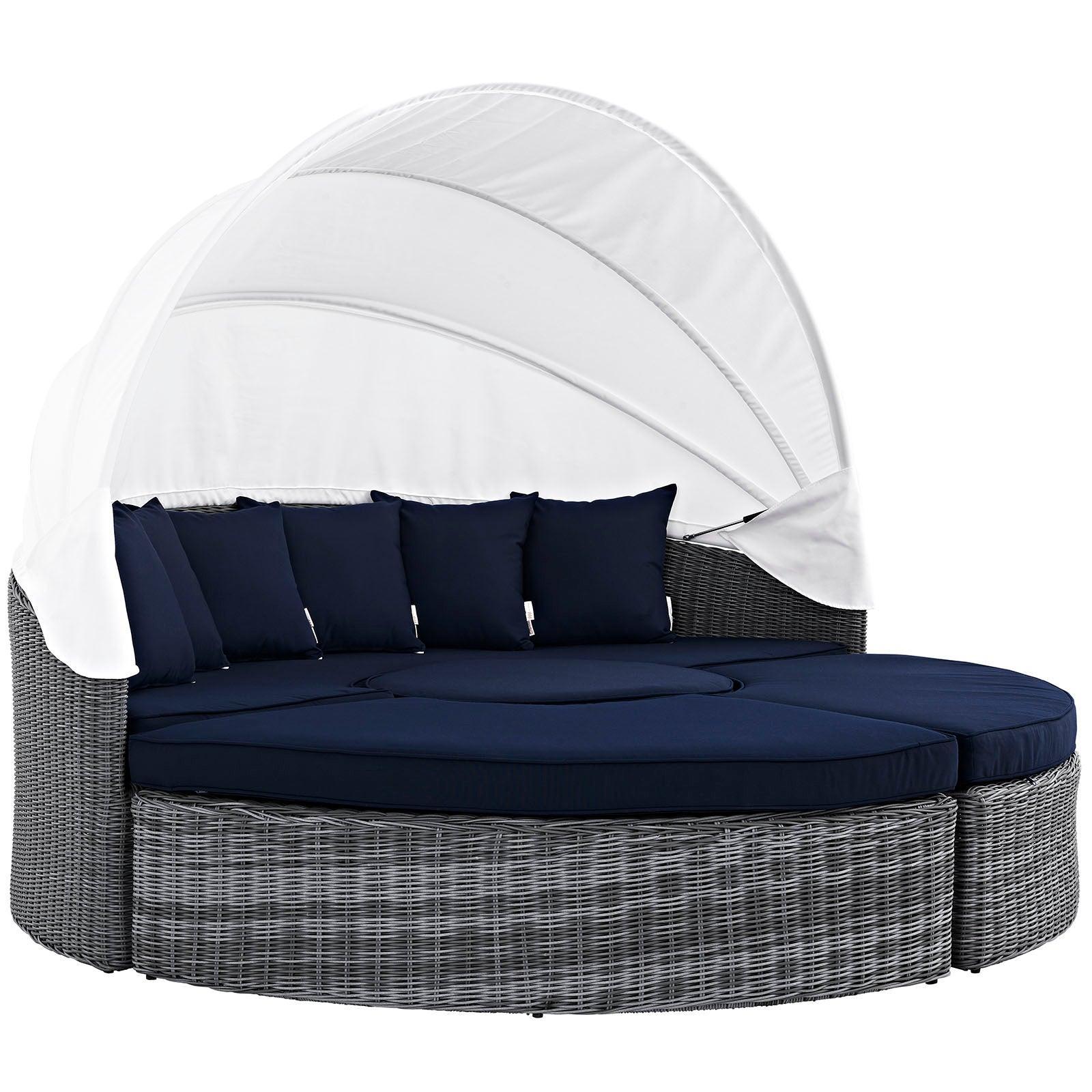 Modway Summon Canopy Outdoor Patio Sunbrella® Daybed FredCo