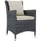 Modway Summon Dining Outdoor Patio Sunbrella® Armchair FredCo