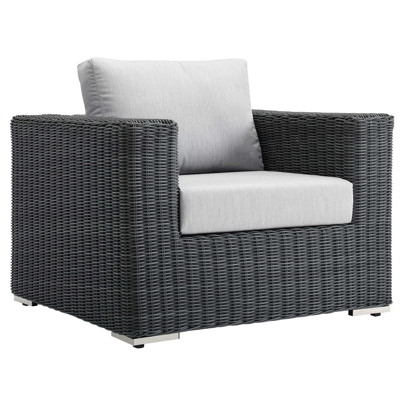 Modway Summon Outdoor Patio Fabric Sunbrella® Armchair FredCo