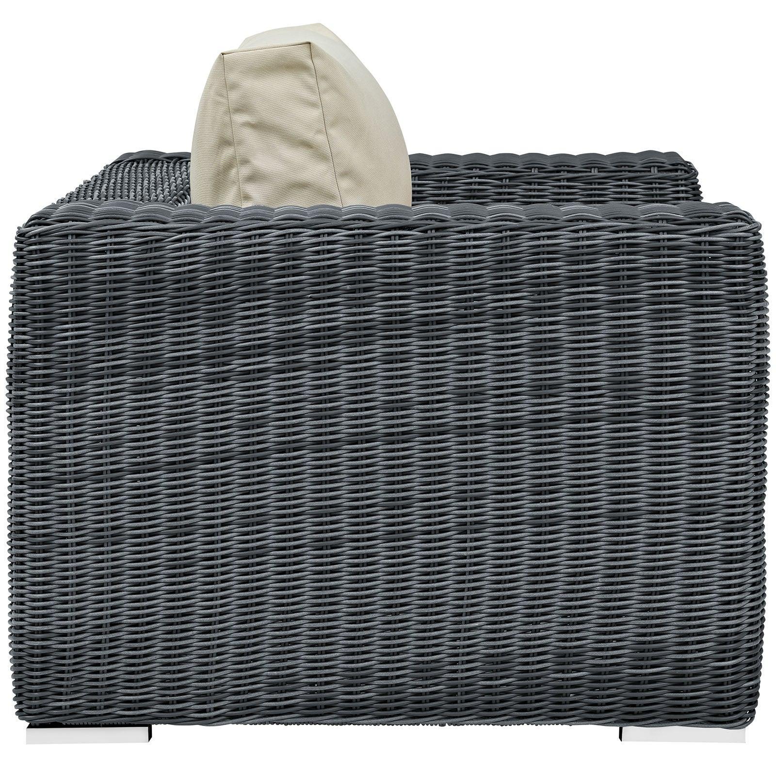 Modway Summon Outdoor Patio Fabric Sunbrella® Armchair FredCo