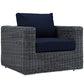 Modway Summon Outdoor Patio Fabric Sunbrella® Armchair FredCo