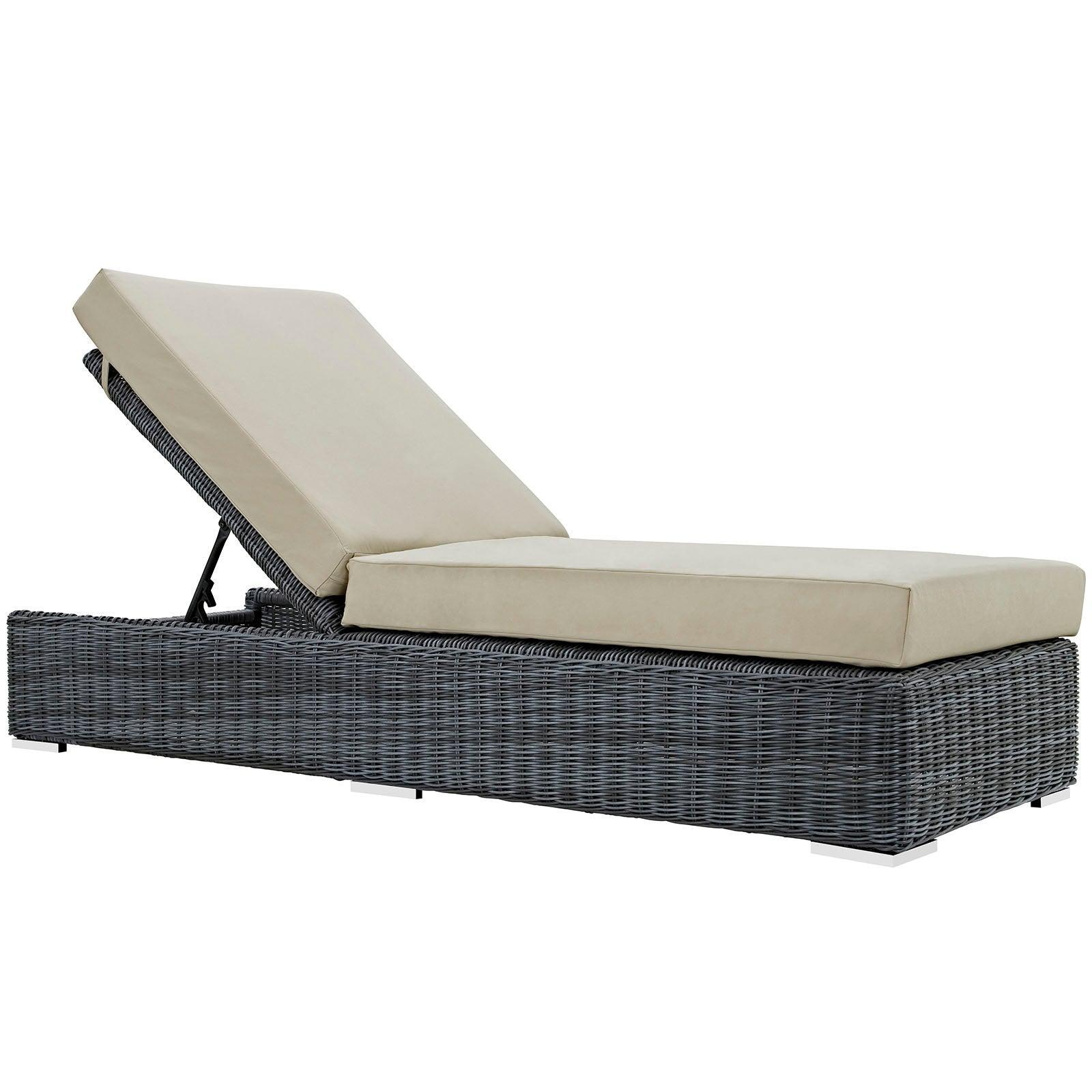Modway Summon Outdoor Patio Sunbrella® Chaise Lounge FredCo