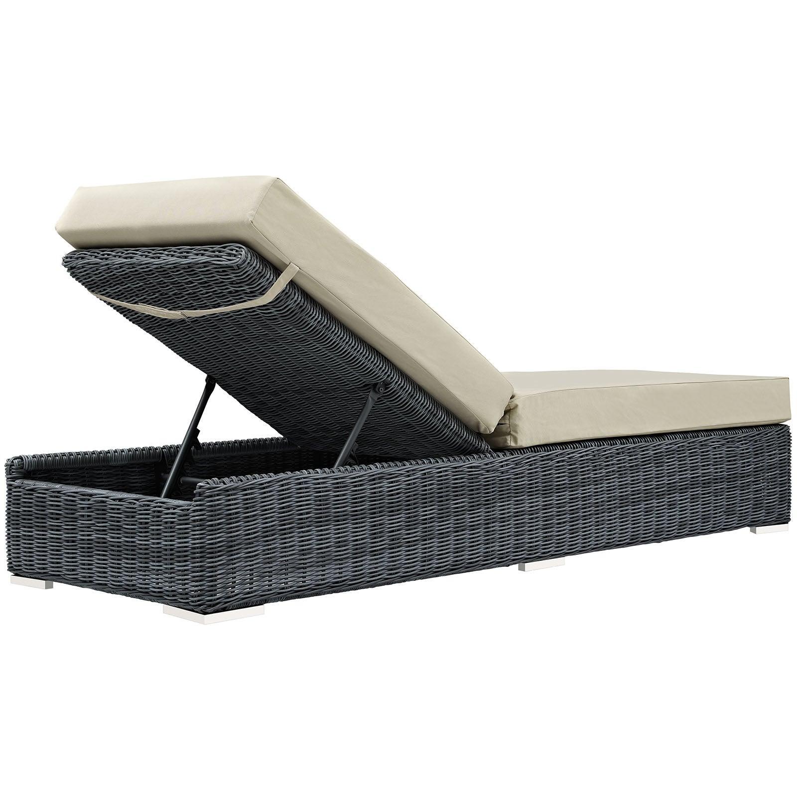 Modway Summon Outdoor Patio Sunbrella® Chaise Lounge FredCo