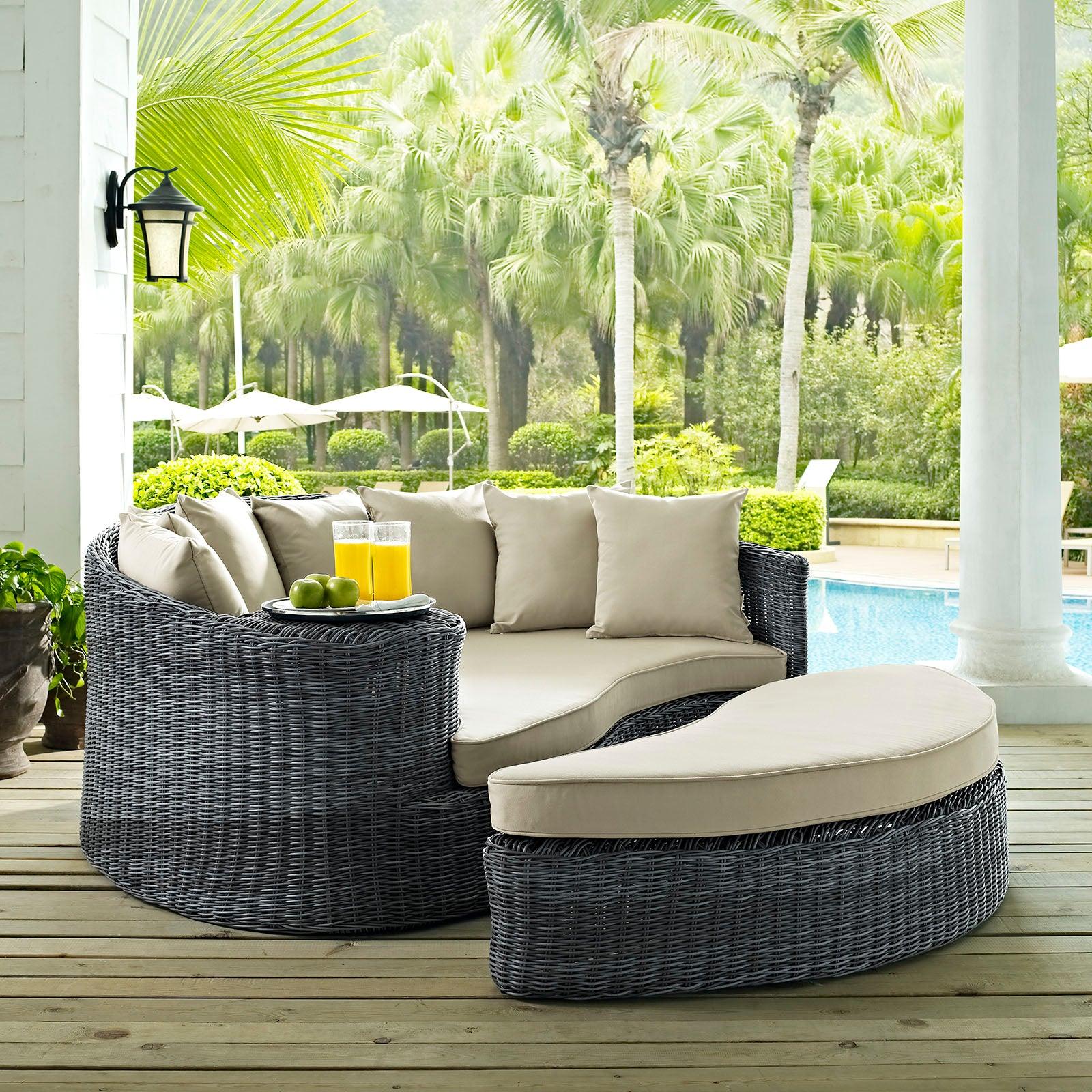 Modway Summon Outdoor Patio Sunbrella® Daybed FredCo
