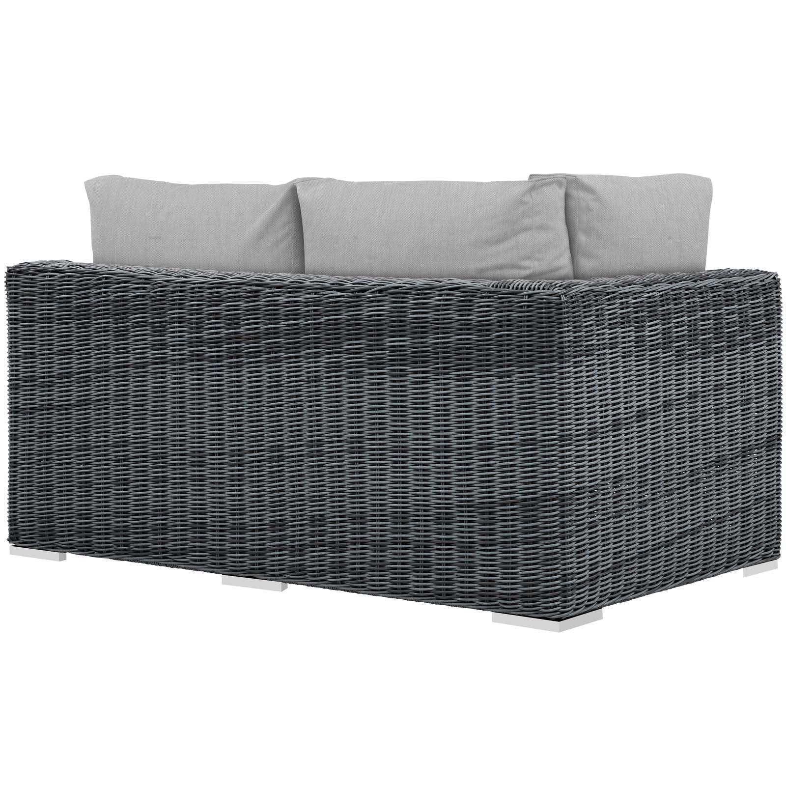 Modway Summon Outdoor Patio Sunbrella® Left Arm Loveseat FredCo