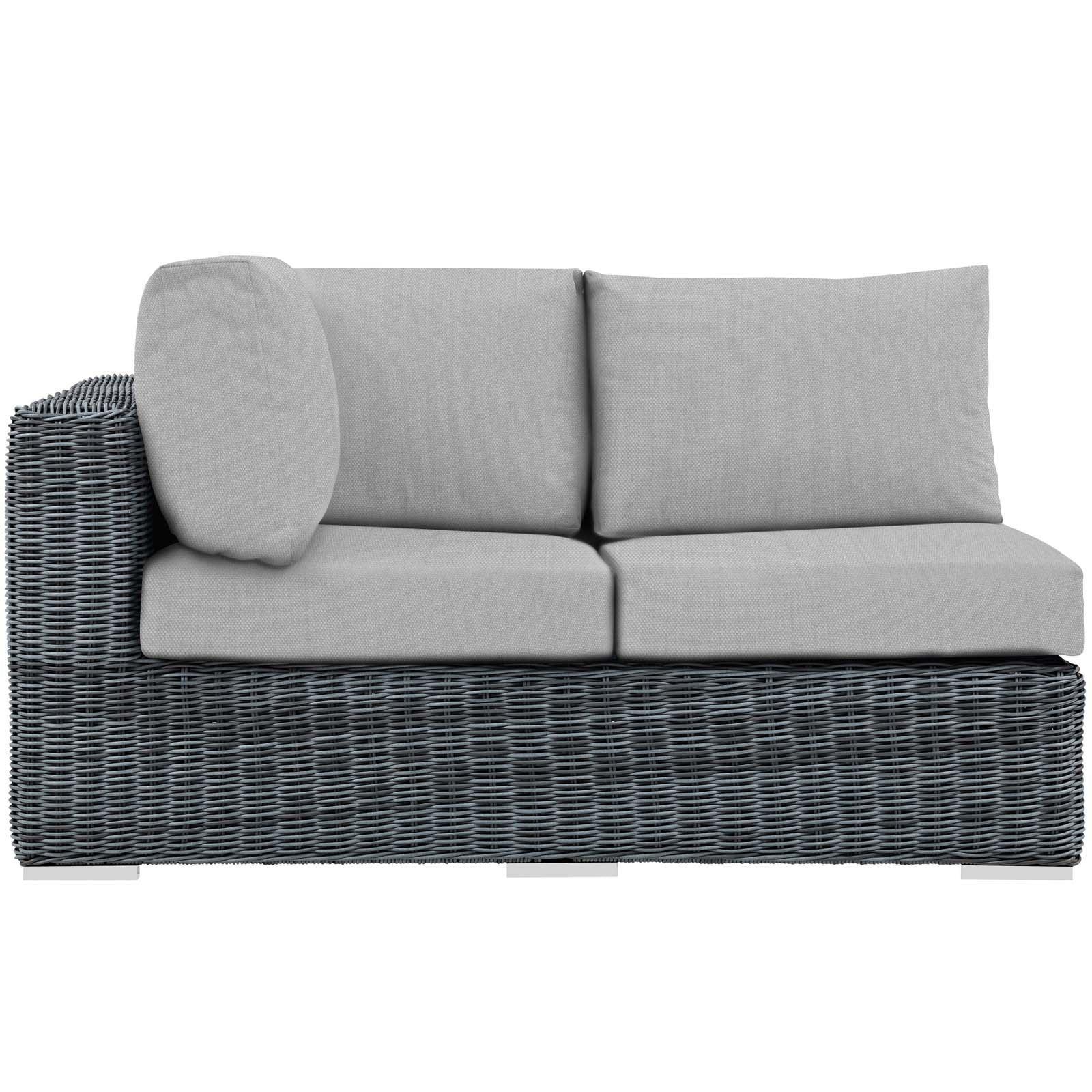Modway Summon Outdoor Patio Sunbrella® Left Arm Loveseat FredCo