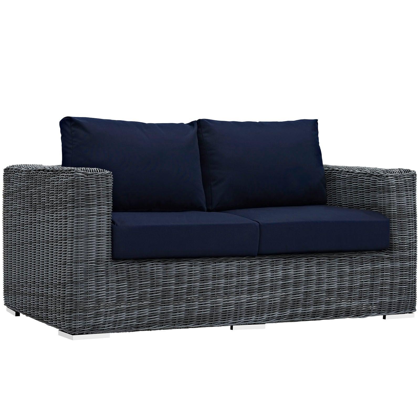 Modway Summon Outdoor Patio Sunbrella® Loveseat FredCo