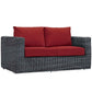 Modway Summon Outdoor Patio Sunbrella® Loveseat FredCo