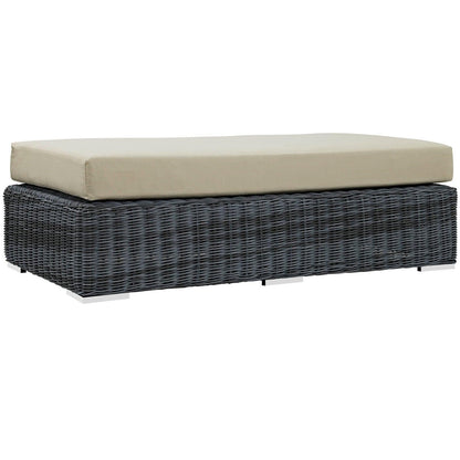 Modway Summon Outdoor Patio Sunbrella® Rectangle Ottoman FredCo