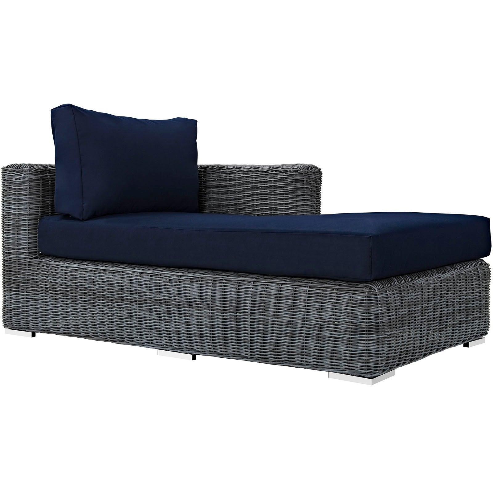 Modway Summon Outdoor Patio Sunbrella® Right Arm Chaise FredCo