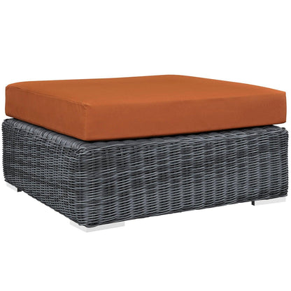 Modway Summon Outdoor Patio Sunbrella® Square Ottoman FredCo
