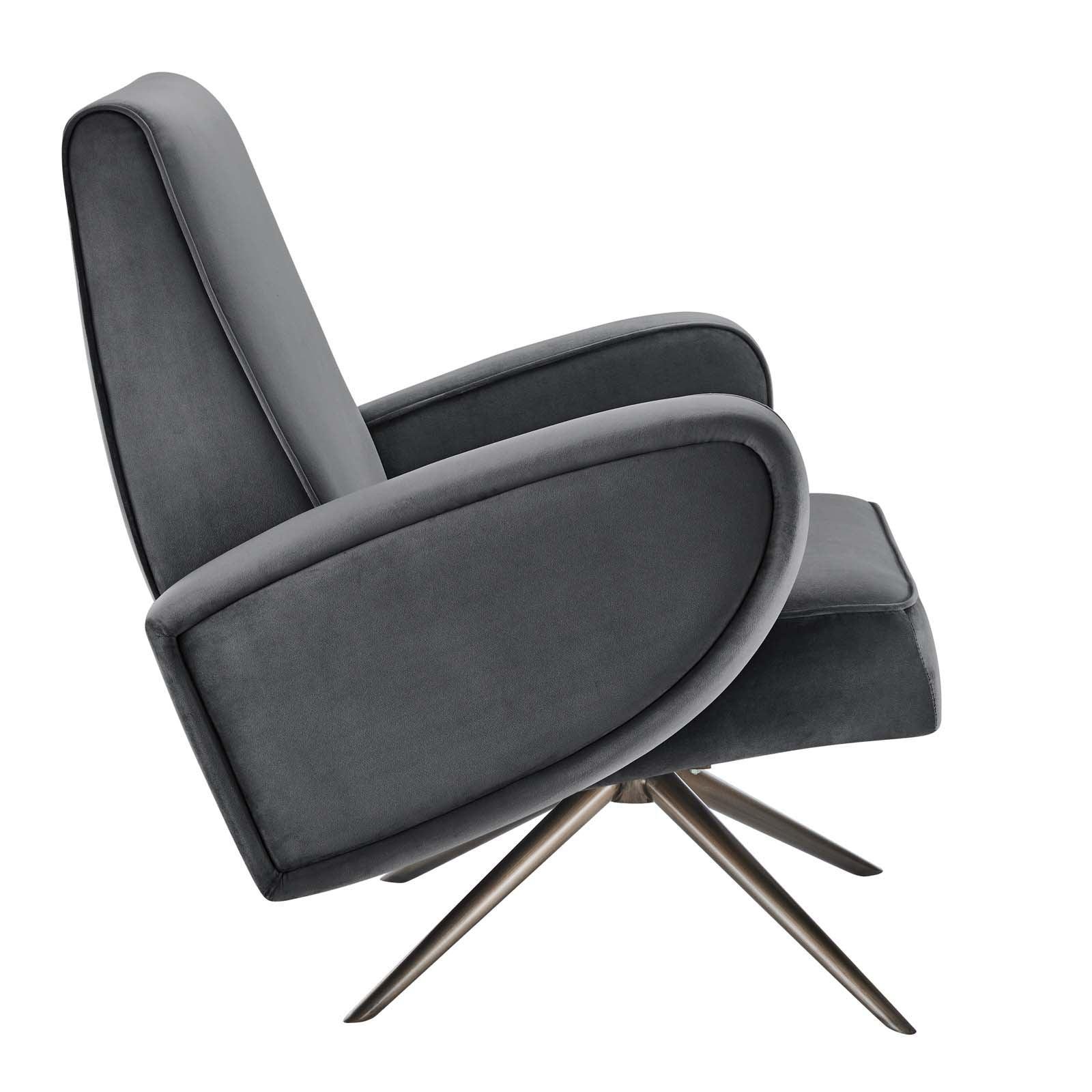 Modway Superior Performance Velvet Swivel Chair FredCo