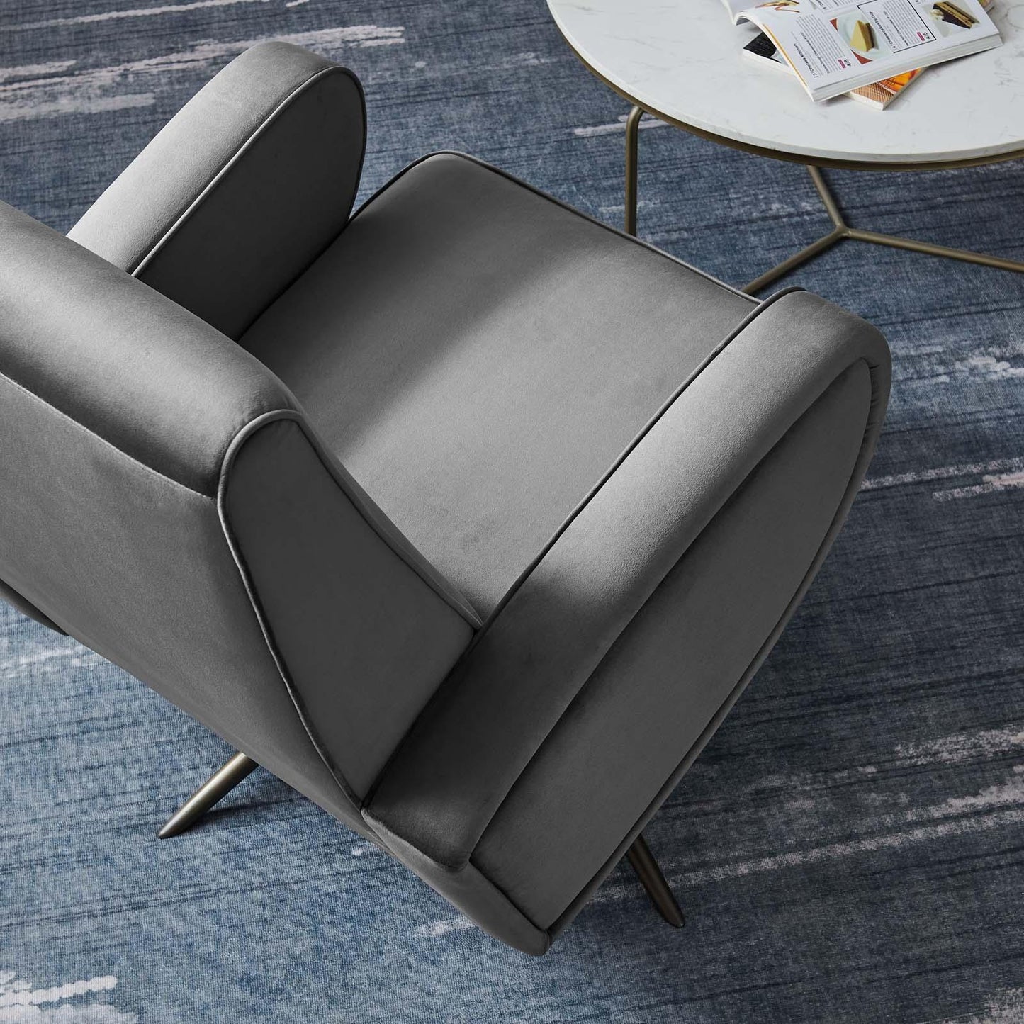Modway Superior Performance Velvet Swivel Chair FredCo