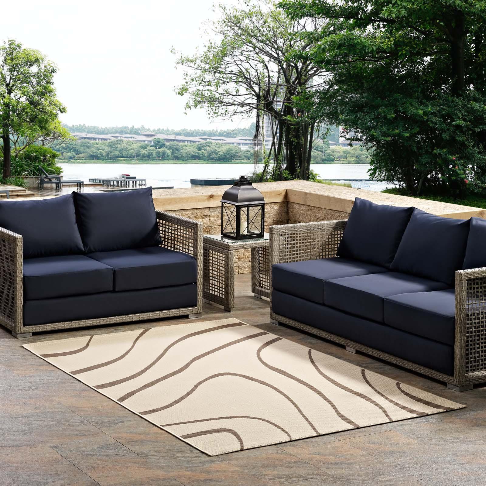 Modway Surge Swirl Abstract Indoor and Outdoor Area Rug FredCo