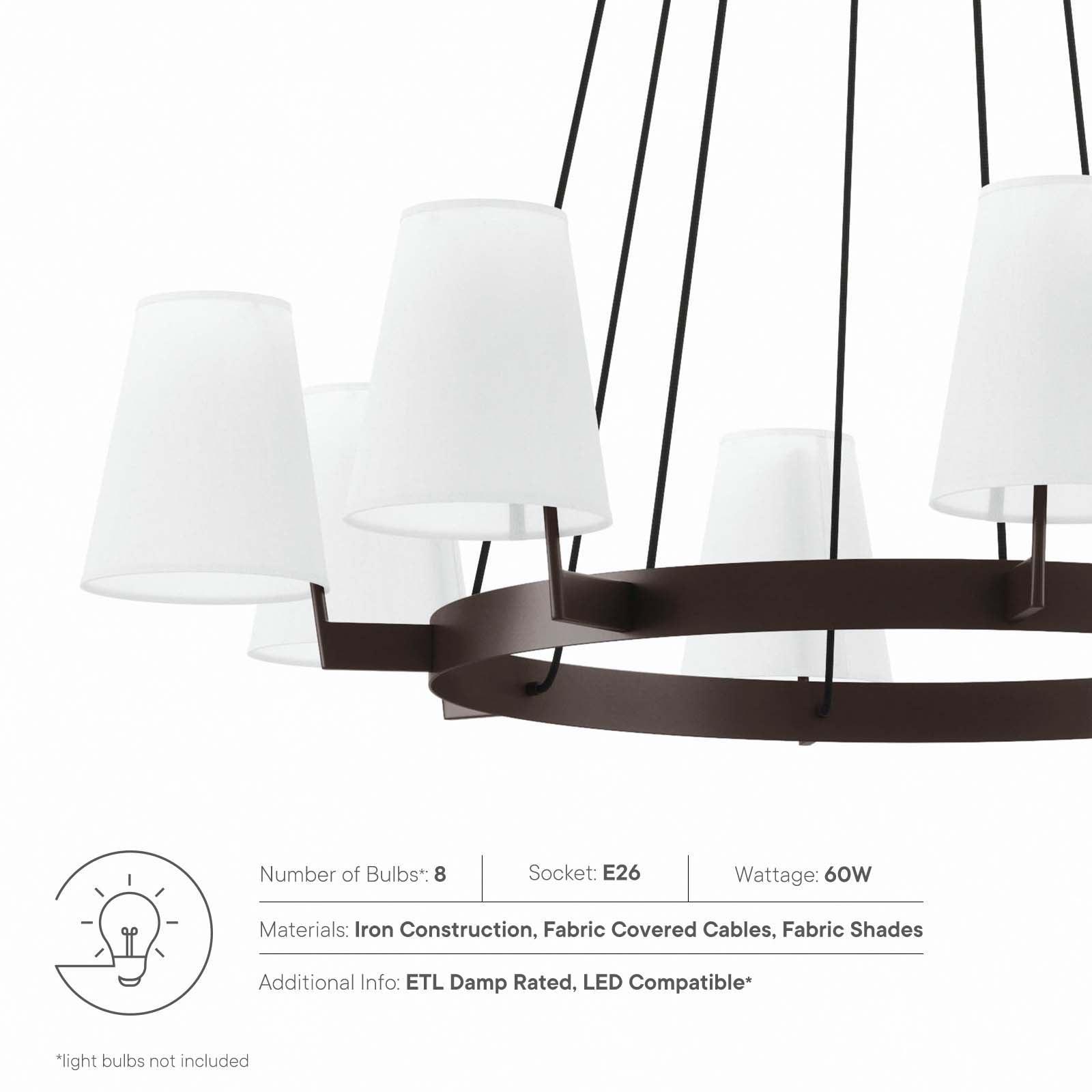 Modway Surround 8-Light Chandelier FredCo