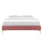 Modway Sutton King Performance Velvet Bed Frame FredCo