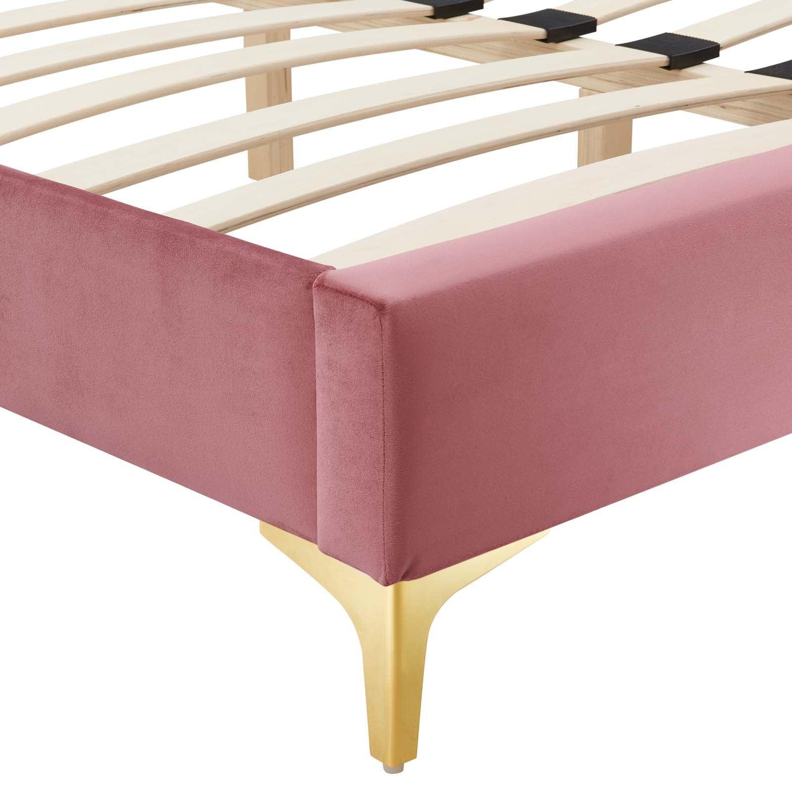Modway Sutton Twin Performance Velvet Bed Frame FredCo