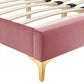 Modway Sutton Twin Performance Velvet Bed Frame FredCo