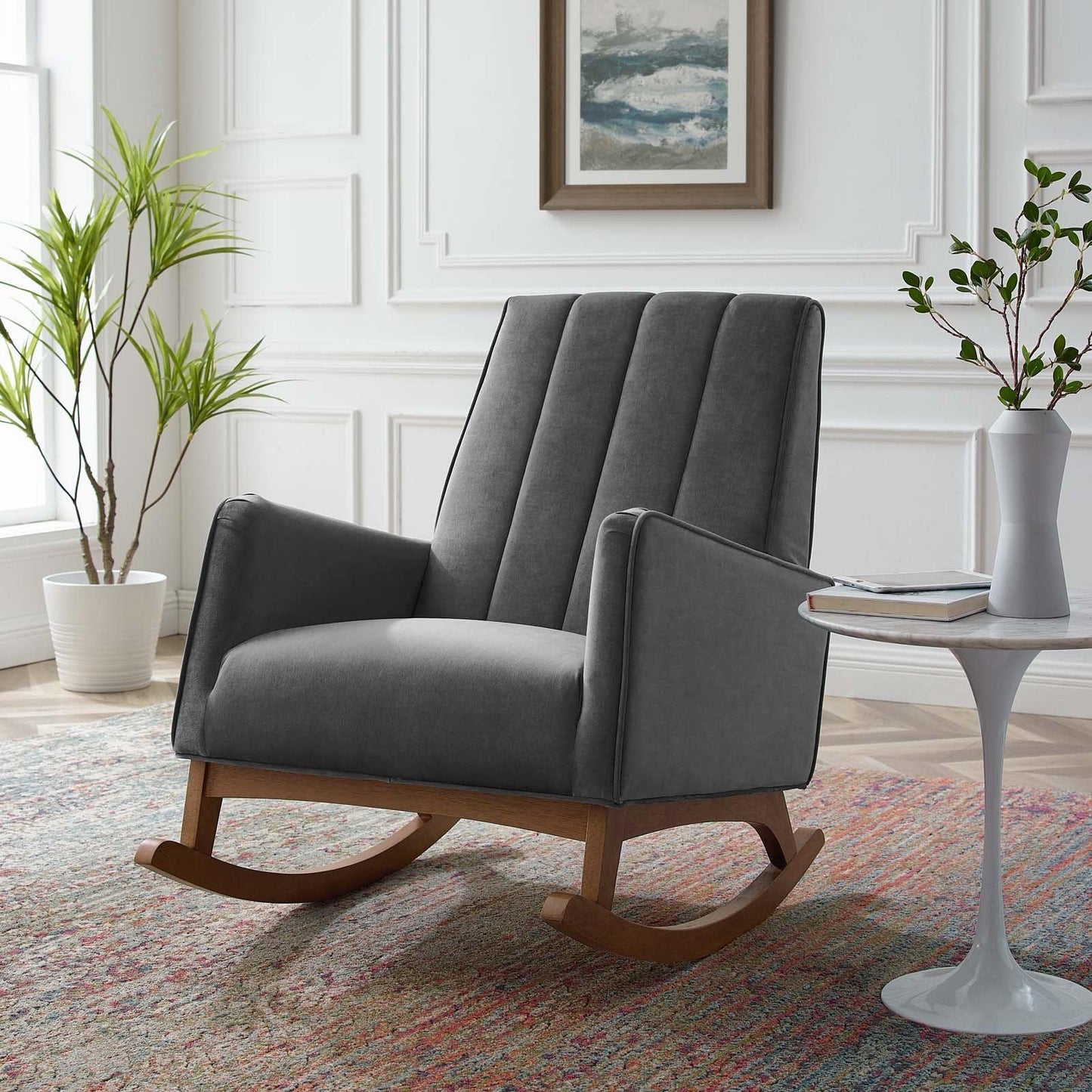 Modway Sway Performance Velvet Rocking Chair FredCo