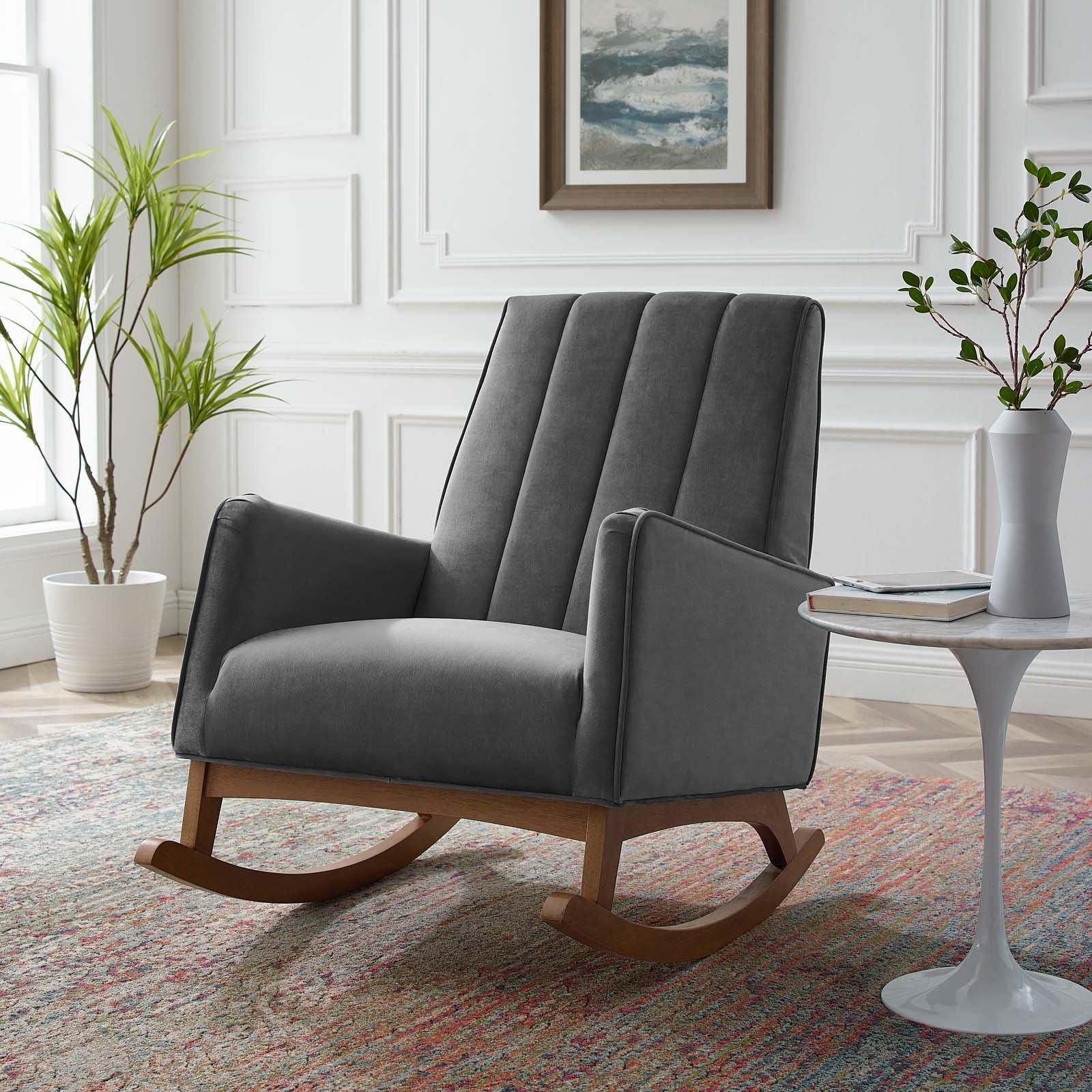 Modway Sway Performance Velvet Rocking Chair FredCo