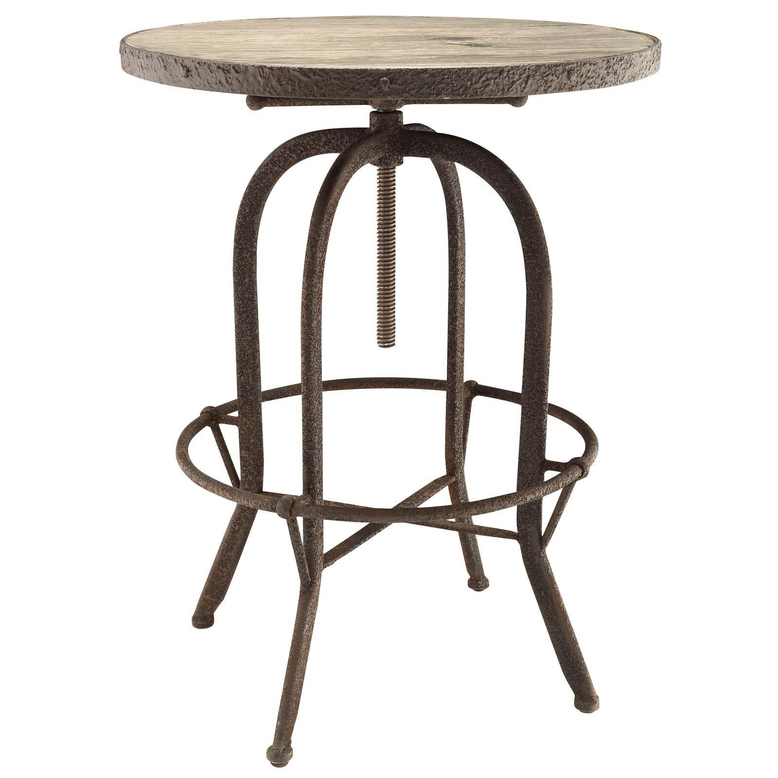 Modway Sylvan Wood Top Bar Table FredCo