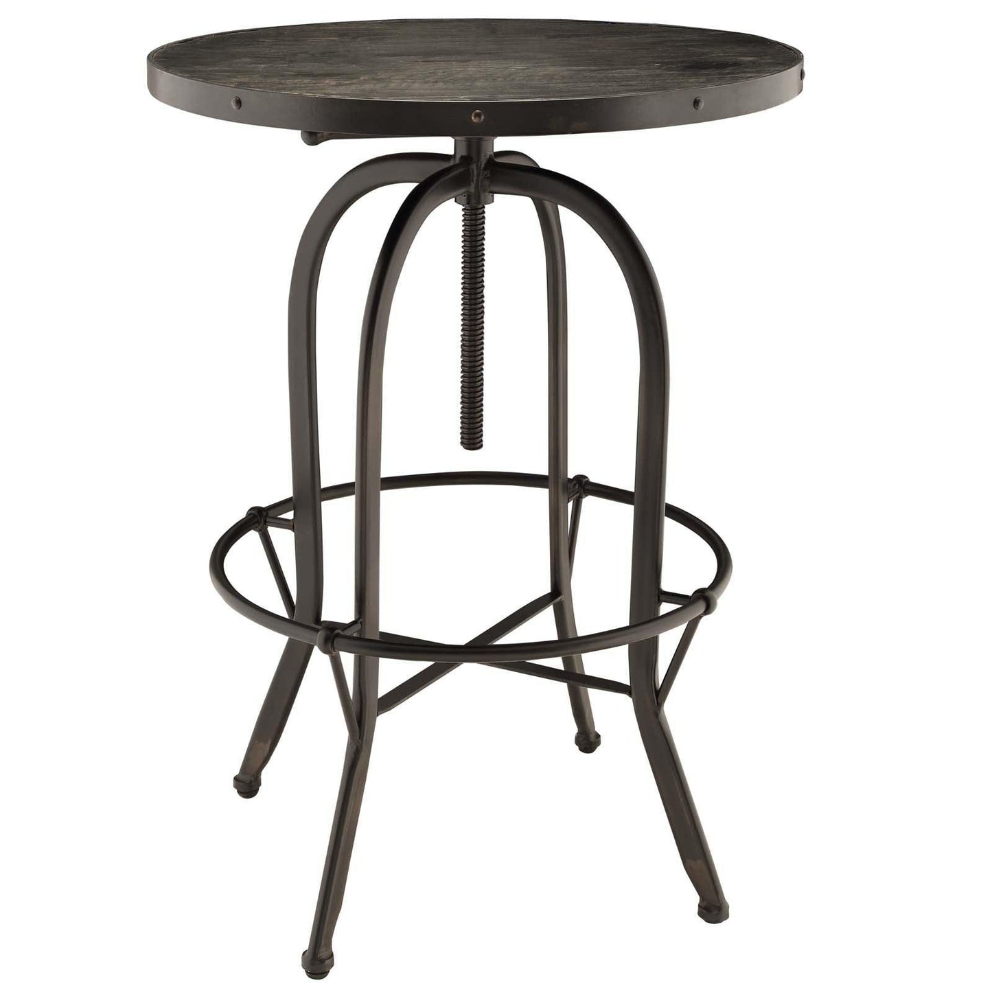 Modway Sylvan Wood Top Bar Table FredCo