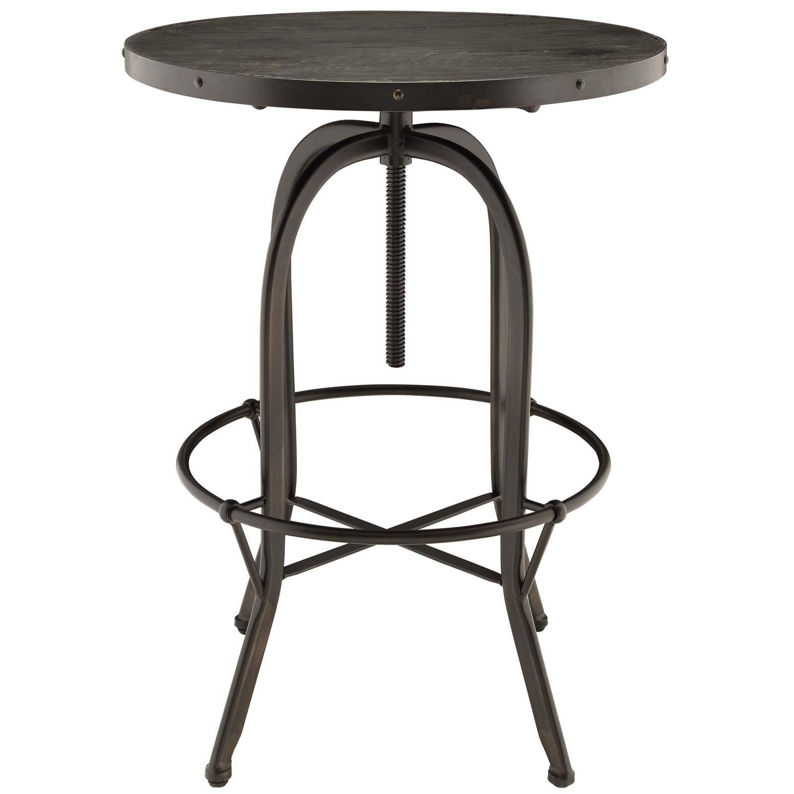 Modway Sylvan Wood Top Bar Table FredCo