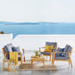 Modway Syracuse Outdoor Patio Upholstered 4 Piece Furniture Set FredCo