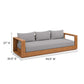 Modway Tahoe Outdoor Patio Acacia Wood 2-Piece Sofa and Coffee Table Set FredCo
