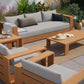Modway Tahoe Outdoor Patio Acacia Wood 5-Piece Furniture Set FredCo
