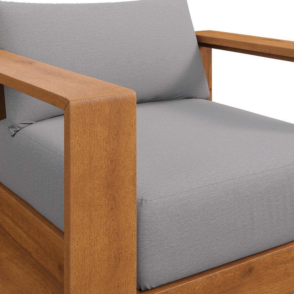 Modway Tahoe Outdoor Patio Acacia Wood Chair FredCo