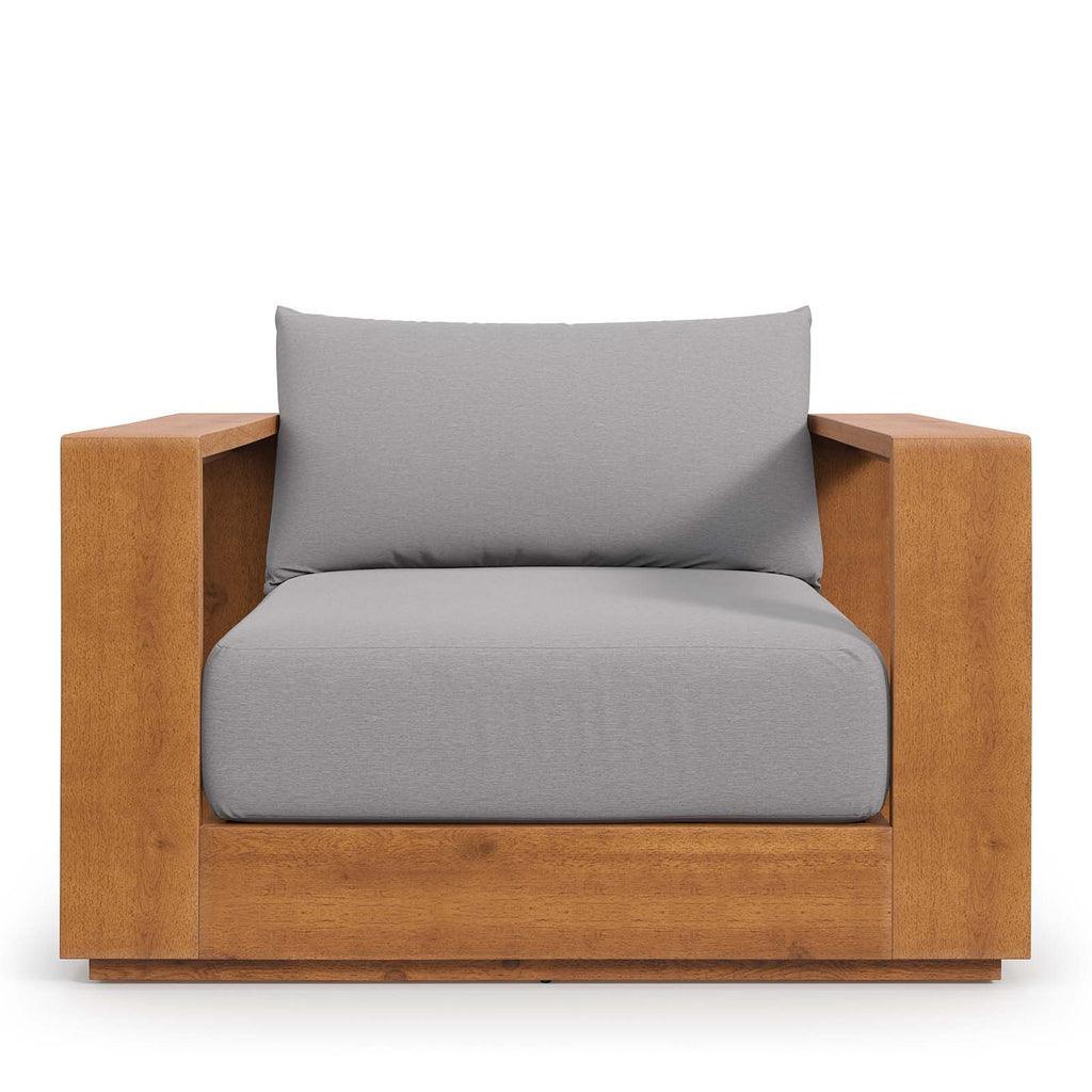Modway Tahoe Outdoor Patio Acacia Wood Chair FredCo