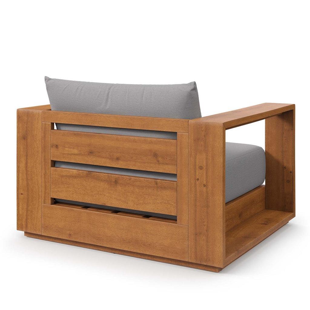 Modway Tahoe Outdoor Patio Acacia Wood Chair FredCo
