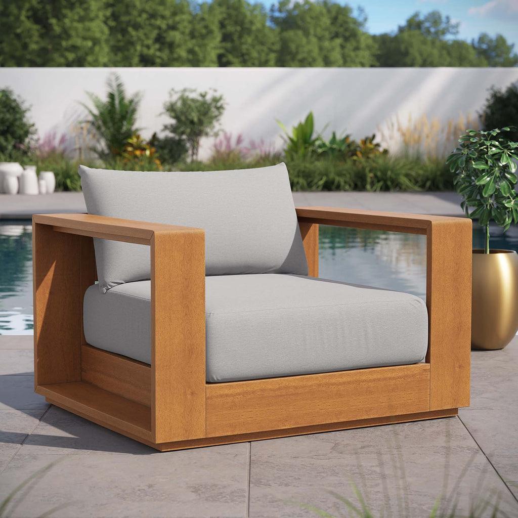 Modway Tahoe Outdoor Patio Acacia Wood Chair FredCo