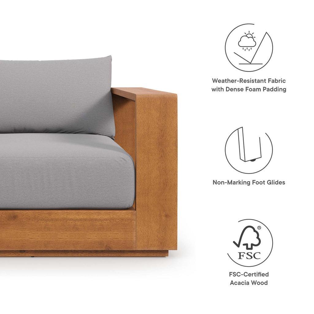 Modway Tahoe Outdoor Patio Acacia Wood Chair FredCo