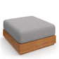 Modway Tahoe Outdoor Patio Acacia Wood Ottoman FredCo