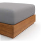 Modway Tahoe Outdoor Patio Acacia Wood Ottoman FredCo