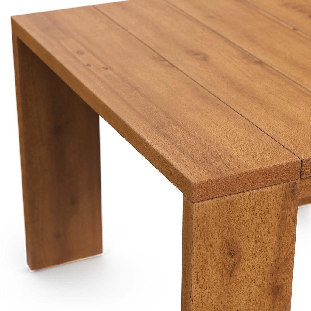 Modway Tahoe Outdoor Patio Acacia Wood Side Table FredCo