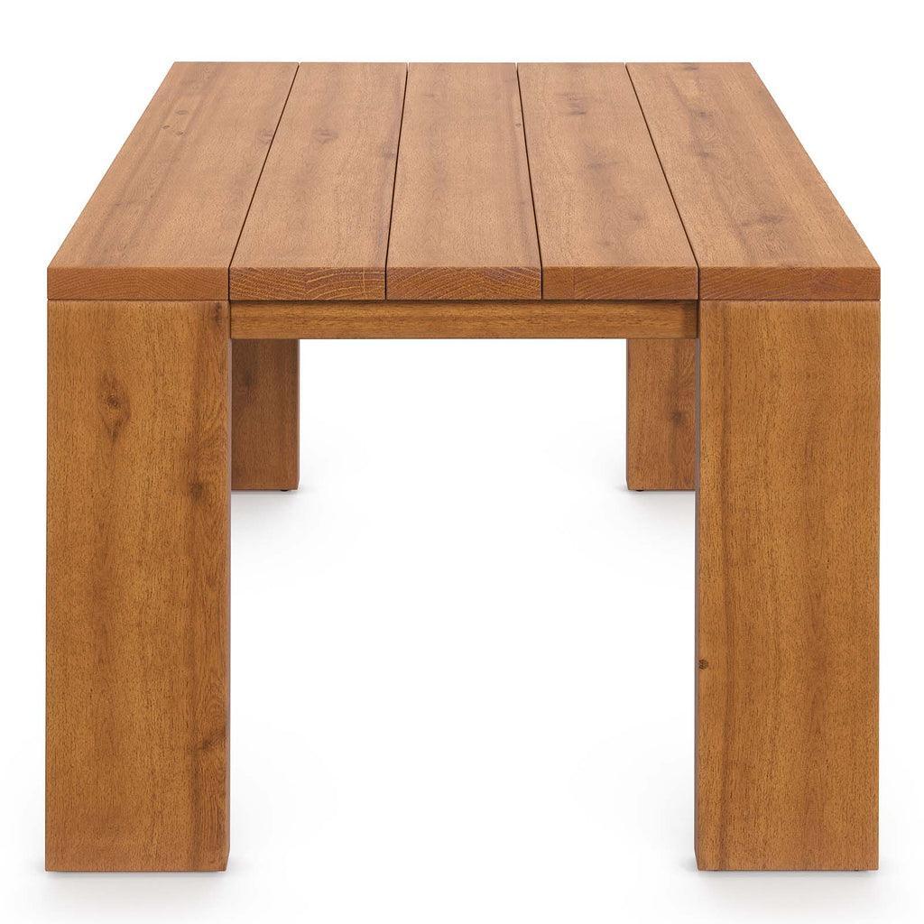Modway Tahoe Outdoor Patio Acacia Wood Side Table FredCo