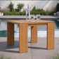 Modway Tahoe Outdoor Patio Acacia Wood Side Table FredCo