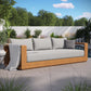 Modway Tahoe Outdoor Patio Acacia Wood Sofa FredCo