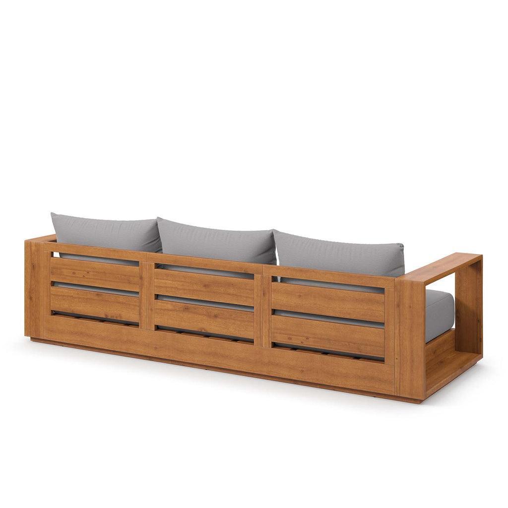 Modway Tahoe Outdoor Patio Acacia Wood Sofa FredCo