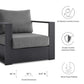 Modway Tahoe Outdoor Patio Powder-Coated Aluminum 2-Piece Armchair Set FredCo