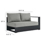 Modway Tahoe Outdoor Patio Powder-Coated Aluminum 2-Piece Left-Facing Chaise Sectional Sofa Set FredCo