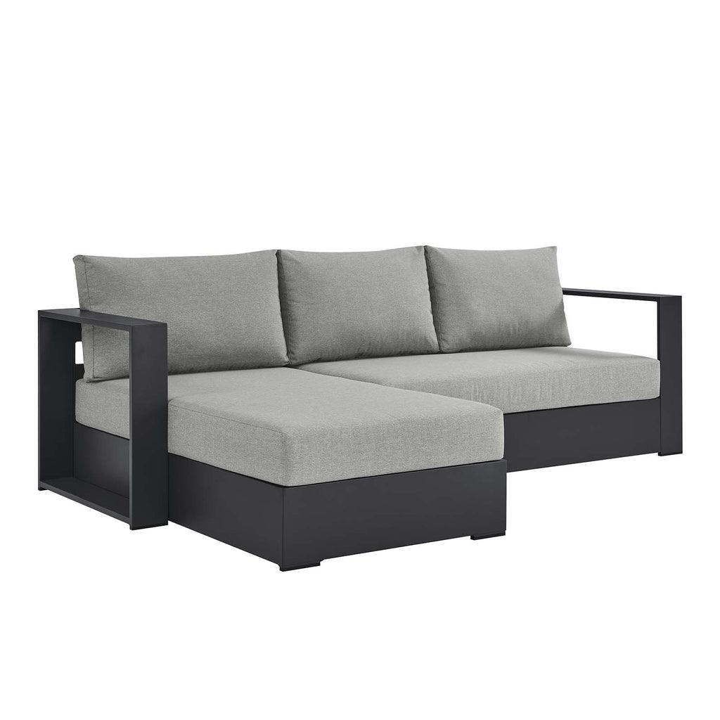Modway Tahoe Outdoor Patio Powder-Coated Aluminum 2-Piece Left-Facing Chaise Sectional Sofa Set FredCo