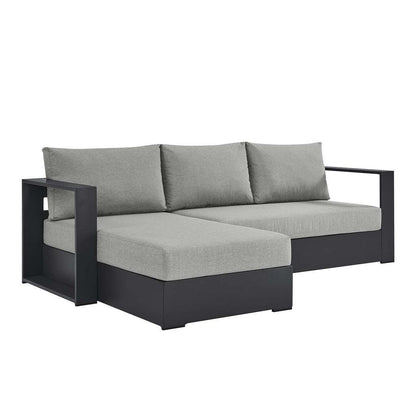 Modway Tahoe Outdoor Patio Powder-Coated Aluminum 2-Piece Left-Facing Chaise Sectional Sofa Set FredCo