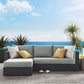 Modway Tahoe Outdoor Patio Powder-Coated Aluminum 2-Piece Left-Facing Chaise Sectional Sofa Set FredCo