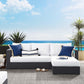 Modway Tahoe Outdoor Patio Powder-Coated Aluminum 2-Piece Right-Facing Chaise Sectional Sofa Set FredCo