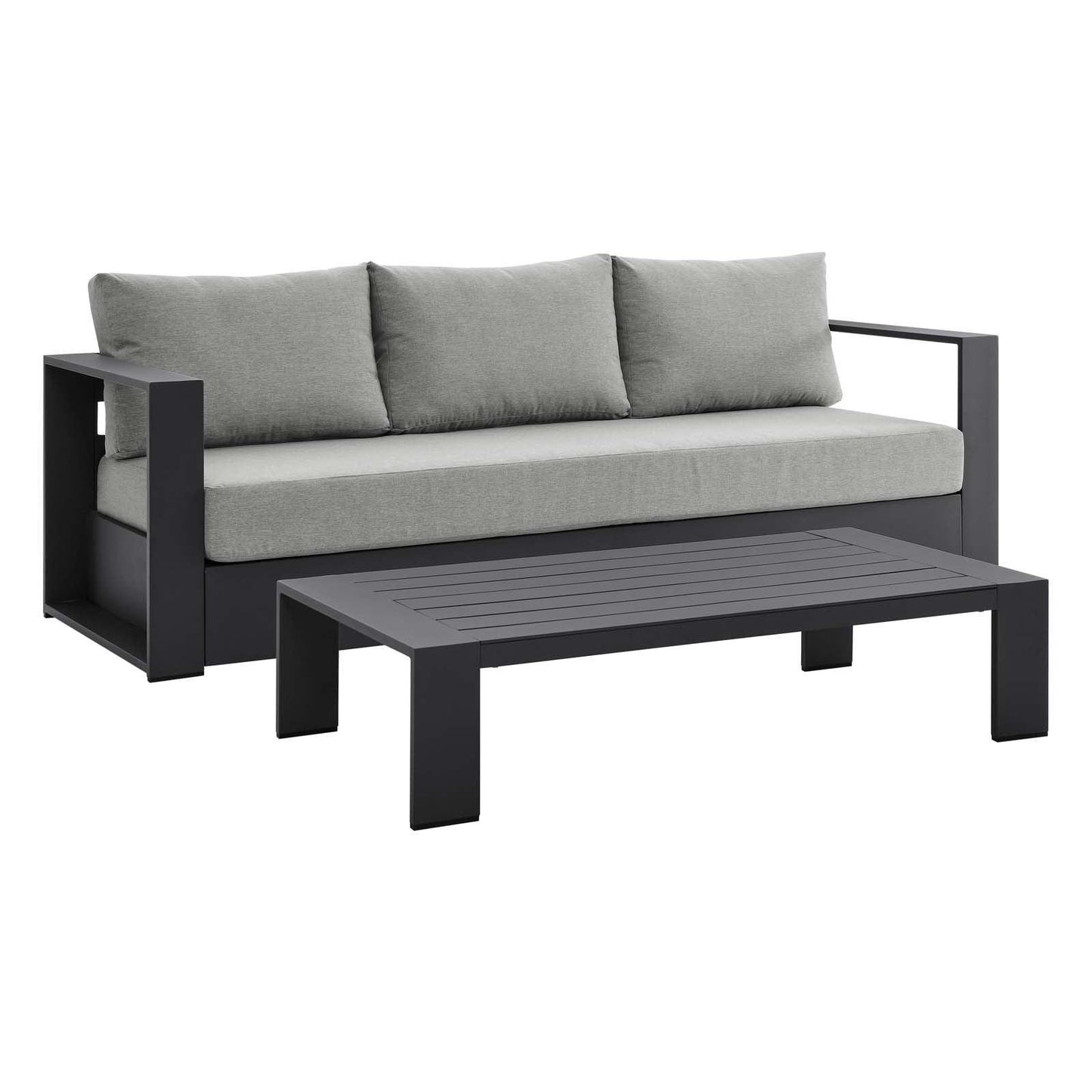 Modway Tahoe Outdoor Patio Powder-Coated Aluminum 2-Piece Set FredCo